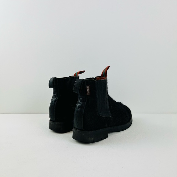 Penelope Chilvers Oscar Black Pony Skin Pull Tab Ankle Chelsea Boots UK 5 - Picture 7 of 12